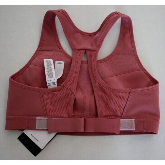 Nike DD0428 Womens Sz S (A-C) Pink Swoosh High Support Adjustable Sports Bra $60 - Picture 2 of 8